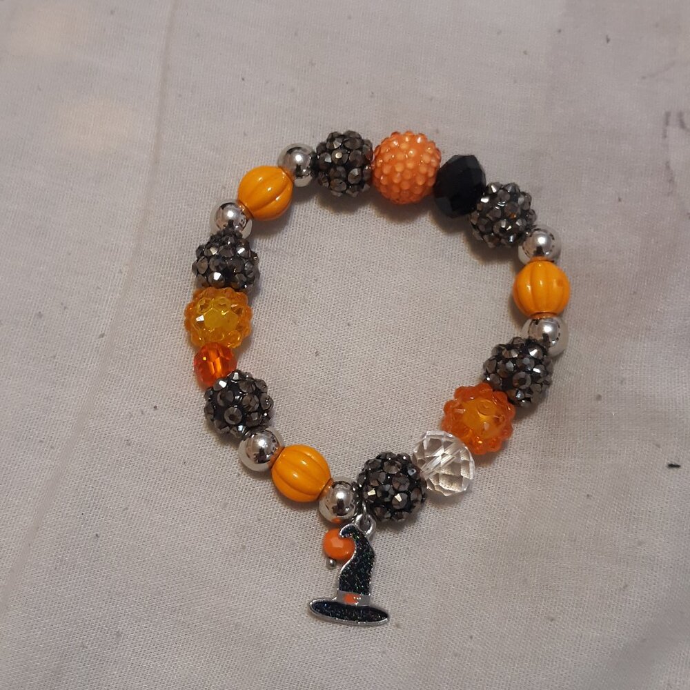Beaded Halloween Woman's   Bracelet